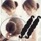 AKOAK 2 Pcs Elegant Pearl Twist Bun Clip Hook Holder Foam Sponge Donut Ponytail Hairstyle Styling Tool Accessories