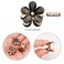 10 Pcs Mini Diamond Hair Claw Clips,Small Hair Clips Flower Hairpins Hair Accessories for Women,Girls,Sweet Mini Barrettes Hair Styling Accessories for Photograph,Daily,Party,Wedding (black)
