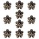 10 Pcs Mini Diamond Hair Claw Clips,Small Hair Clips Flower Hairpins Hair Accessories for Women,Girls,Sweet Mini Barrettes Hair Styling Accessories for Photograph,Daily,Party,Wedding (black)