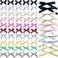 60PCS Mini Hair Bows for Women Girls Bowknot Hair Clip Y2k Hair Accessories Pink Ribbon Bows White Black Satin Bow Hair Clips for Hair Design