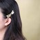 Metal Bow Hair Clip Bow Knot Side Clip Hairclip Minimalist Gold Hair Barrette Bow Shape Hairclip Head Clip Decorative Hair Accessories for Women and Girls