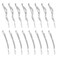16 Pieces Fancy Rhinestone Bobby Pins, YISSION Silver Metal Hair Clips 2 Shaped Barrettes, Sparkly Crystal Hair Accessories for Women Girls Wedding Prom Party