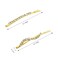 16 Pieces Fancy Rhinestone Bobby Pins, YISSION Gold Metal Hair Clips 2 Shaped Barrettes, Sparkly Crystal Hair Accessories for Women Girls Wedding Prom Party