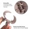 AWAYTR 6PCS Hair Clip, 2 Inch Butterfly Claw Clips for Women Girls Small Nonslip Butterfly Jaw Clips for Thick Hair and Strong Hold, Pack of 6, Solid color(blue+black+white+brown+fan+coffee)