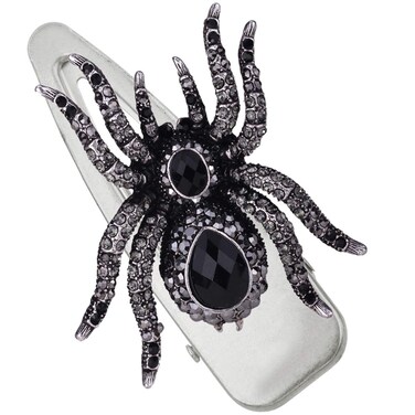 Szxc Women's Large Spider Hair Clips - 3 Inch Long - Non-Slip - No Pulling or Damage -Great for Thin &amp; Thick Hair - Halloween Costume Accessories Jewelry (Black)