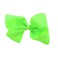 5.5 Inch Grosgrain Hair Bow Clip For Woman And Girls (Neon Green)