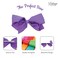 5.5 Inch Grosgrain Hair Bow Clip For Woman And Girls (Light Purple)