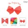 5.5 Inch Grosgrain Hair Bow Clip For Woman And Girls (Neon Orange)
