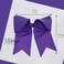 Jumbo Bow Clip with Tails (Dark Purple)