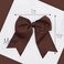 Dark Brown Jumbo Bow Clip with Tails