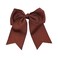 Dark Brown Jumbo Bow Clip with Tails