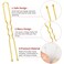 U Shaped Hair Pins, IKOCO 2.4inch Bun Hair Pins for Women with Storage Box, Gold