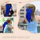 2Pcs Silky Satin Hair Ribbons - Sapphire Blue Long Tail Coquette Clips, Aesthetic Accessories for Women