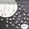 40PCS Silver Hair Jewelry for Braids Multi Style Hair Cuffs Metal Loc Dreadlock Accessories Non-Piercing Ear Clips Braid Jewelry for Women and Girls