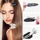 Hair Clip, 12Pcs No Crease Hair Clips for Styling, Makeup, Sleeping, Makeup Application ABS Resin and Stainless Steel, Non Slip, No Bend Design, Suitable for All Hairstyles