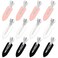 Hair Clip, 12Pcs No Crease Hair Clips for Styling, Makeup, Sleeping, Makeup Application ABS Resin and Stainless Steel, Non Slip, No Bend Design, Suitable for All Hairstyles