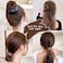 NSBELL 12PCS Birds Nest Hair Clips Hair Claw Clamps Bun Makers Expandable Ponytail Holder Comb Hair Bands Hair Accessory for Women Girls