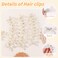 yoyokid 30PCS Beige Hair Bow Clips Satin Mini Bowknot Hair Accessories Cute Hair Bow Barrettes Ribbon Hairpins for Women Girls