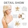 12PCS Gold Metal Flower Claw Hair Clips Set for Women &amp; Girls: Mini Hair Claws &amp; Accessories