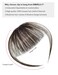 Clip in Bangs Human Hair Fringe with Temples Lightweight and Versatile Hairpieces for Women Dark Black