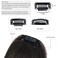 Clip in Bangs Human Hair Fringe with Temples Lightweight and Versatile Hairpieces for Women Dark Black