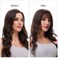 Clip in Bangs Human Hair Fringe with Temples Lightweight and Versatile Hairpieces for Women Dark Black