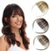 Clip in Bangs Human Hair Fringe with Temples Lightweight and Versatile Hairpieces for Women Dark Black