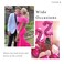 30PCS Bow Hair Clips Hot Pink Mini Hair Bows Kawaii Hair Ribbons Clips Satin Bow Hair Accessories for Women Girls