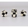4pcs Checkered Small Flower Hair Clips for Women Girls Mini Tiny Claw Clips for Hair Styling Black and White Decorative Hair Accessories for Bangs Braids