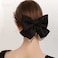 French hair bow clip Court retro big Bow Barrettes Hair Clip Hair Bow Clip Hair Accessories for Women Girl Wedding Party Christmas
