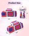 WELROG 2Pcs Larger Crochet Hair Claw Clips - Knitted Strawberry Hair Clips for Women Girls Non-Slip Jaw Clips