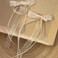 Lace Hair Bow Clips for Women White Lace Coquette Bows for Hair Cute Hair Ribbons for Women