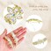 WHAVEL 2PCS Rhinestone Hair Barrettes for Women, Gold Hair Clips Crystal Flower Barrette Wedding Hair Clips Fancy Hair Clips Wedding Prom Formal Hair Accessories for Women