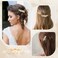 WHAVEL 2PCS Rhinestone Hair Barrettes for Women, Gold Hair Clips Crystal Flower Barrette Wedding Hair Clips Fancy Hair Clips Wedding Prom Formal Hair Accessories for Women