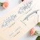 WHAVEL 4PCS Rhinestone Hair Barrettes for Women Silver Hair Clips Sparkly Rhinestone Barrettes Fancy Hair Clips Formal Hair Accessories for Women Wedding Prom Bride