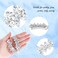WHAVEL 4PCS Silver Hair Clips Rhinestone Hair Clips Bride Rhinestone Barrettes Fancy Hair Clips Wedding Prom Formal Hair Accessories for Women