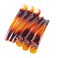 Fodattm 12PCS Professional Hairdressing Salon Duckbill Clip Plastic Non Slip Alligator Hairpin Simple Hairgrip Hair Clip Hair Barrettes for Hair Styling and Sectioning (Length -3in, Brown)