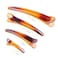 Fodattm 12PCS Professional Hairdressing Salon Duckbill Clip Plastic Non Slip Alligator Hairpin Simple Hairgrip Hair Clip Hair Barrettes for Hair Styling and Sectioning (Length -3in, Brown)