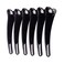 Fodattm 12PCS Professional Hairdressing Salon Duckbill Clip Plastic Non Slip Alligator Hairpin Simple Hairgrip Hair Clip Hair Barrettes for Hair Styling and Sectioning (Length -3.7in, Black)