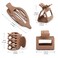 Mehayi 9 PCS Matte Hair Clips Claw for Women Girls, 3 Styles Nonslip Small Hold Strong Hold Cute Jaw Clip Barrettes for Thick Thin Long Short Hair, Fashion Acrylic Hair Clamps Styling Accessories