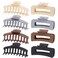 Mehayi 8 Pack Large Matte Hair Claw Clips, 2 Styles Nonslip Medium Cute Jaw Clips Strong Hold for Women Girls Thick Thin Fine Long Hair, Fashion Acrylic Hair Clamps Hair Styling Accessories