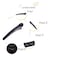 12PCS Matte Black Plastic Metal Alligator Hair Clips Professional Hairdressing Salon Hair Barrettes Duck Bill Teeth Non Slip Clips for Hair Styling and Sectioning (Length -3.7in)