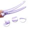 12PCS Colorful Hollow Plastic Metal Alligator Hair Clips Professional Hairdressing Salon Hair Barrettes Duck Bill Teeth Non Slip Clips for Hair Styling and Sectioning (Length - 4.7in)