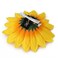 2Pcs 3.9" Sunflower Hair Alligator Clips Hair Accessories for Party Beach Vacation Wedding Bridal Barrettes