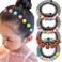 4pcs Cartoon Hair Accessories for Girls &amp; Women: Strawberry, Star, Heart, Flower Clips - Cute Bun Makers, Bangs Clips, Hair Forks &amp; Pins
