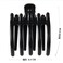 2Pcs Large Plastic Non-slip Hair Claw Clips Hairpin Clamp with Inner Teeth for Women Girls(Black+Brown)