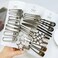 24pcs Silver Hair Clips for Women: 12 Pairs Metal Bangs Hair Clip Pins &amp; Barrettes - Alligator Clips &amp; Star Hairclips for Styling
