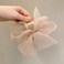 RUIYDZ Hair Clip, Light Coffee Chiffon Bowknot Hair Claw Clips for Thick Hair, Large Claw Clips for Women, Elegant Hairclips, Hair Accessories, Hair Clips for Girls