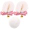 FOMIYES 1 Set Bear Ear Hair Clip Bear Tail and Ears Hair Clip Halloween Girls Hair Fluffy Hair Clips Pom Pom Headband Round Animal Tail Womens Suits Fabric White Lolita