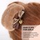 Mobestech Hair Clip, 1 Pair Bear Ear Hair Clips, Hair Clips for Women, Halloween Ear Clips, Girl Hair Accessories, Flannel, Polyester, Iron, Hand Made, Miss, Camel Brown